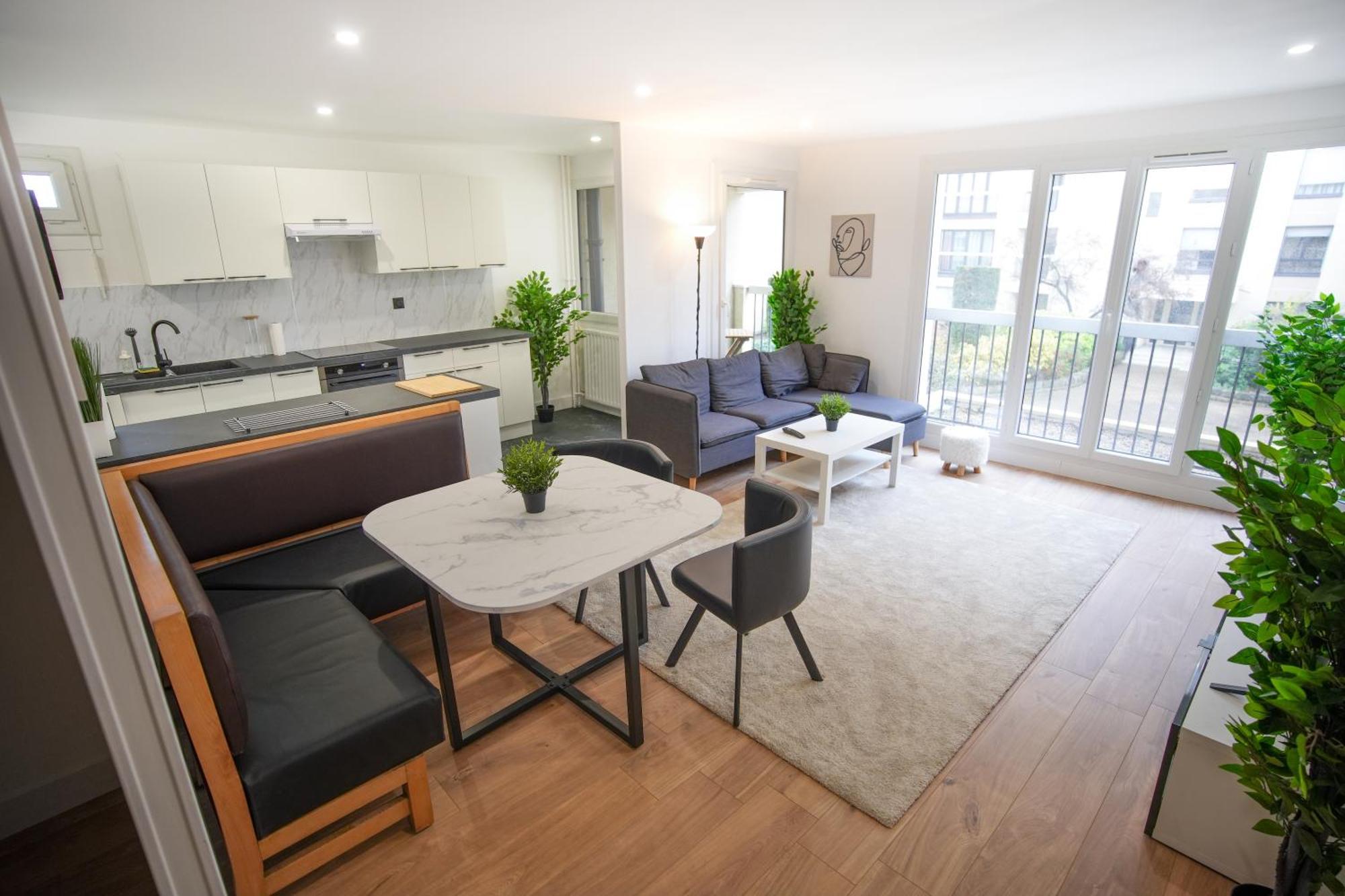 Keyless Appartement Moderne Et Spacieux 90 M2 Parking Шевийи-Ларю Экстерьер фото