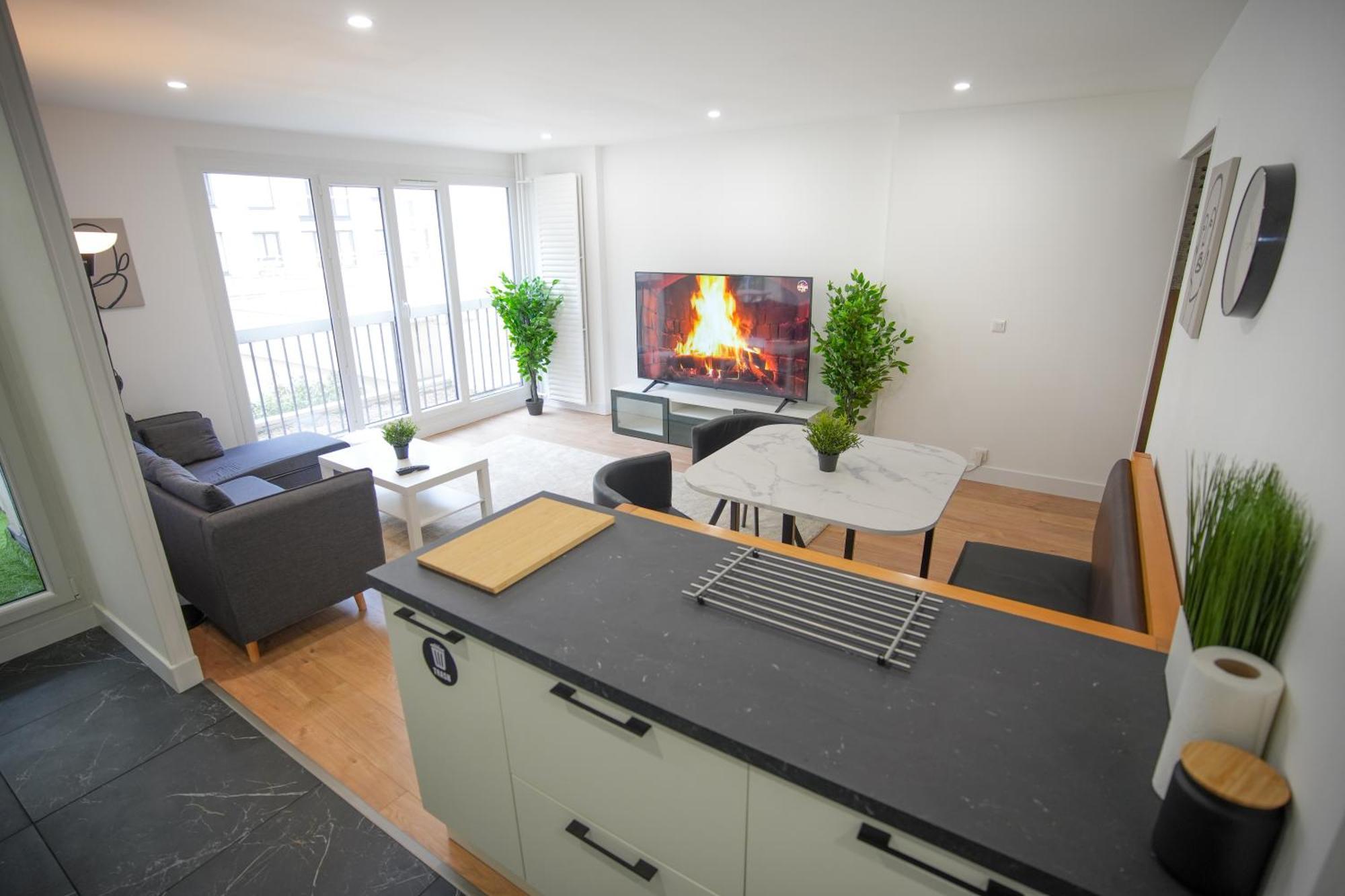 Keyless Appartement Moderne Et Spacieux 90 M2 Parking Шевийи-Ларю Экстерьер фото
